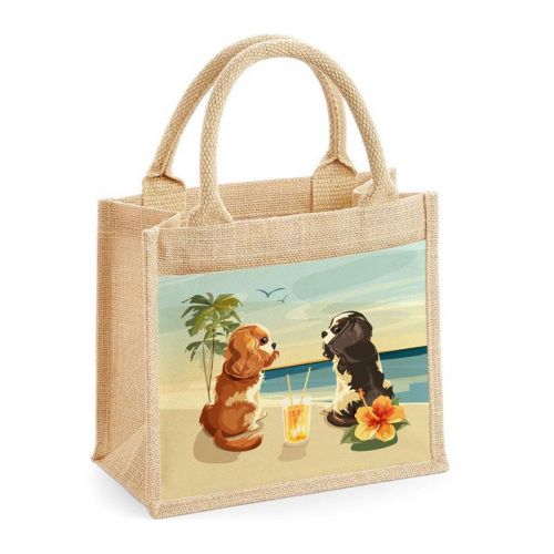 Cavalier Canoodles Jute Bag