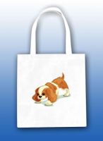 Standing Play Pup Tote Bag