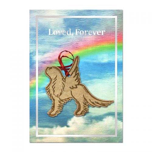 Loved Forever Cavalier Condolence Card