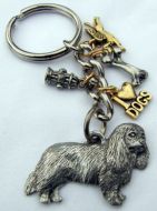 Cavalier About Town Pewter Keyring