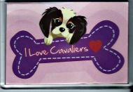 'Love Cavaliers' Fridge Magnet