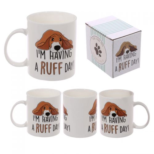 Ruff Day Bone china mug