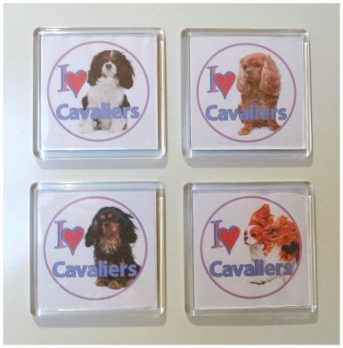 I Love Cavaliers Fridge Magnets