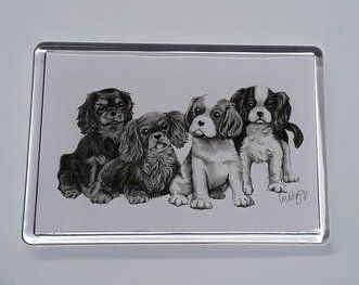 Pencil Puppies Magnet