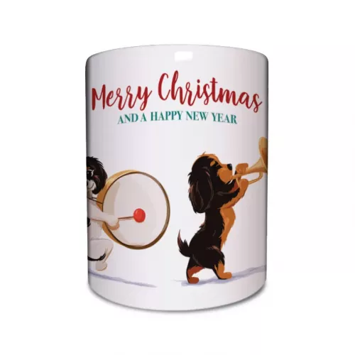 Merry Band of Cavaliers Christmas Mug