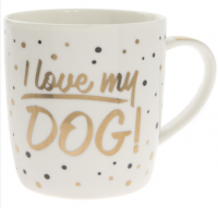 I Love my Dog Gold Edition Mug