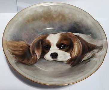 Hand painted James Skerrett signed bowl