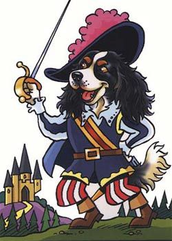 Cartoon Cavaliers Mini Magnetic Notepads