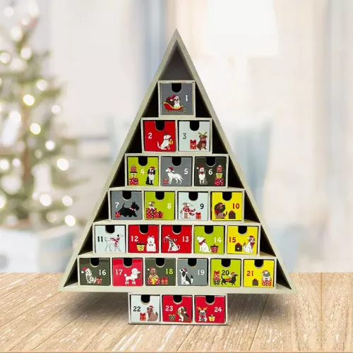 Christmas Doggy Advent Calendar Tree