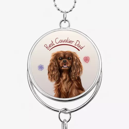 Best Cavalier Dad Hanging Air Freshener & Charm