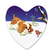 Aluminium Heart Christmas Decoration