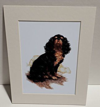 Aristocratic Black and Tan Spaniel Print
