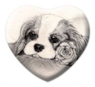 Blenheim Rose Ceramic Heart