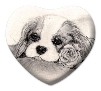 Blenheim Rose Ceramic Heart