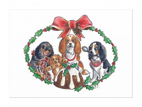 Christmas Pudding Card pack of 5