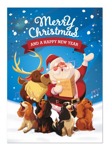 Sing Song Merrily on High A5 single card