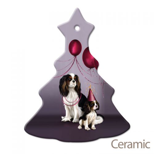 Christmas Tree Decoration Mum & Pup Ceramic