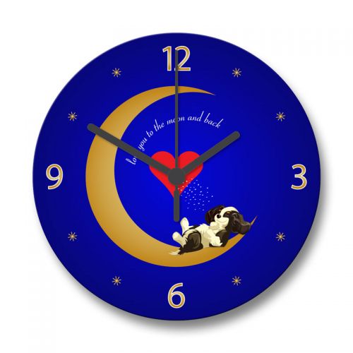 Love You to the Moon Clock