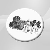 Ceramic Pencil Pups Coaster