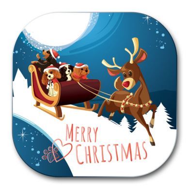 Christmas Cavaliers Coaster