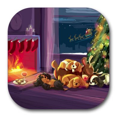 Sleepy Reindeer Coaster