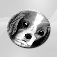 Round Sweet pea coaster