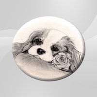 Round Blenheim Rose Coaster