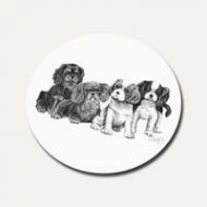 Pencil Puppies Coaster