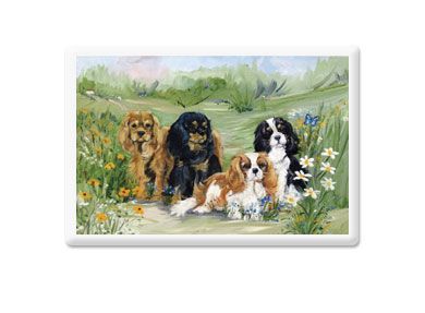 Flower Girls Fridge Magnet