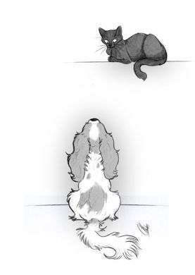 'Waiting' Blank Greetings Card