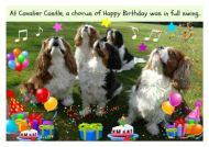 Cavalier Castle Birthday Card