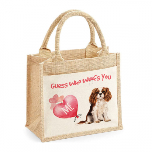 Guess Who Woofs You Jute Bag