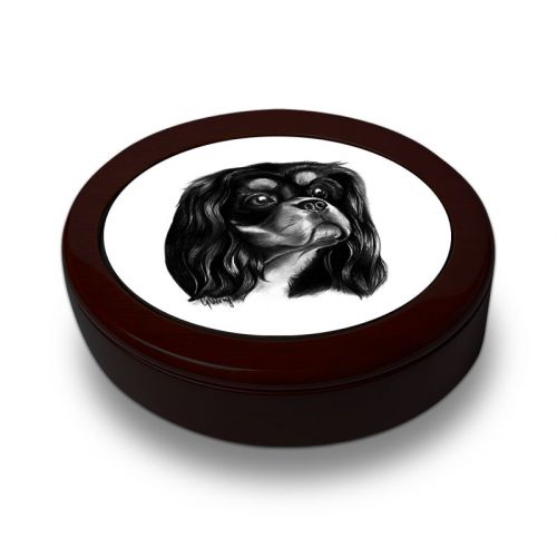 Black and Tan Keepsake Box