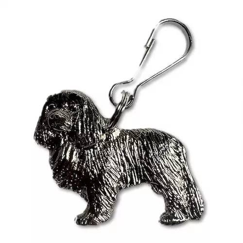 Silver Plated Cavalier Zip Pull