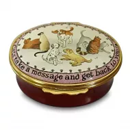 Cavalier and Friends Enamel Trinket Box