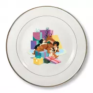 Pitter Patter Pups Tea Plate