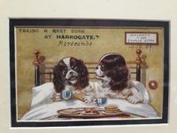 'Bed and Breakfast' Vintage postcard 1909