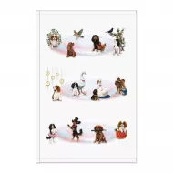 12 Days Of Christmas Cavaliers Tea Towel