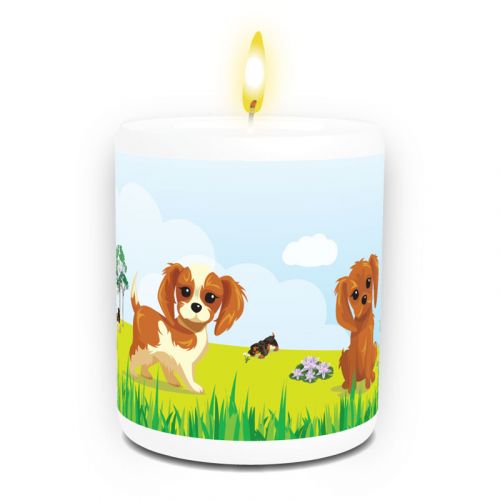 Cute Cavaliers Tea Light Holder