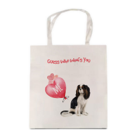Guess Who Woofs You Satin Tote Bag