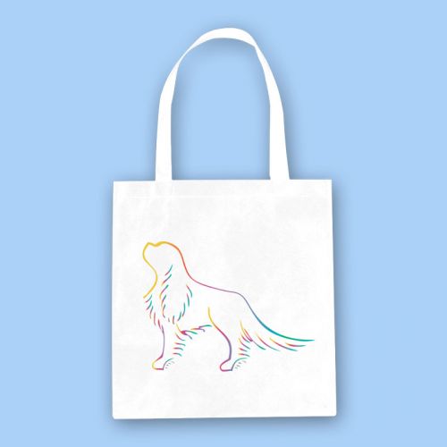 Rainbow Cavalier Tote Bag