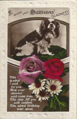 Birthday Gladness 1931 Vintage Postcard